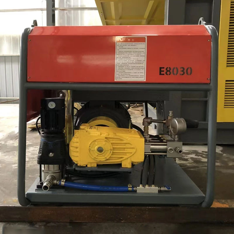 E8030 800bar 680kg Industrial Ultra-High Pressure Electrical Driving Cleaning Machine